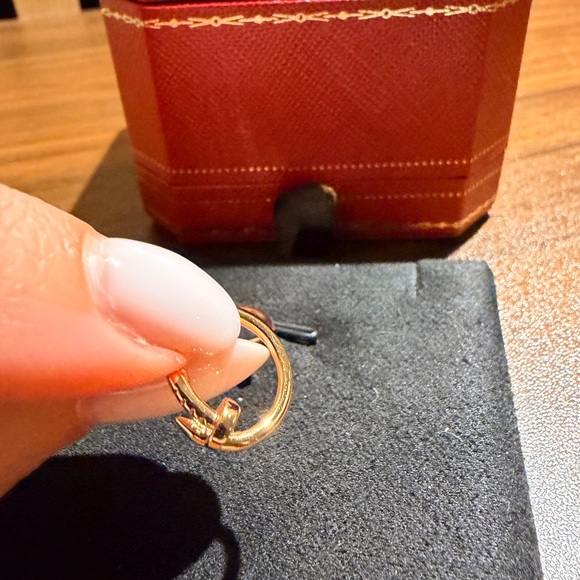 Small Gold Hoop Earrings - Picture 4 of 7